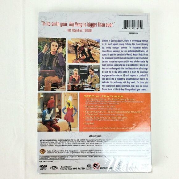The Big Bang Theory (TV Series 6th Season) [DVD] Sealed Brand New - Picture 2 of 2
